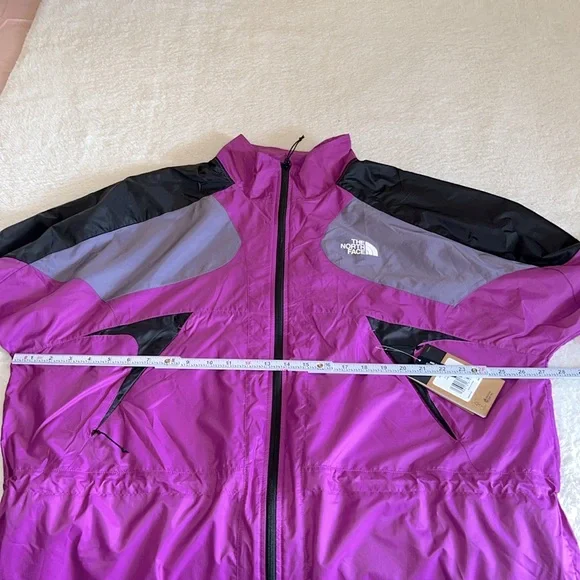 The North Face TNF X Relaxed Fit Colorblock Jacket‎ Purple/Gray XXL NWT - Picture 3 of 12